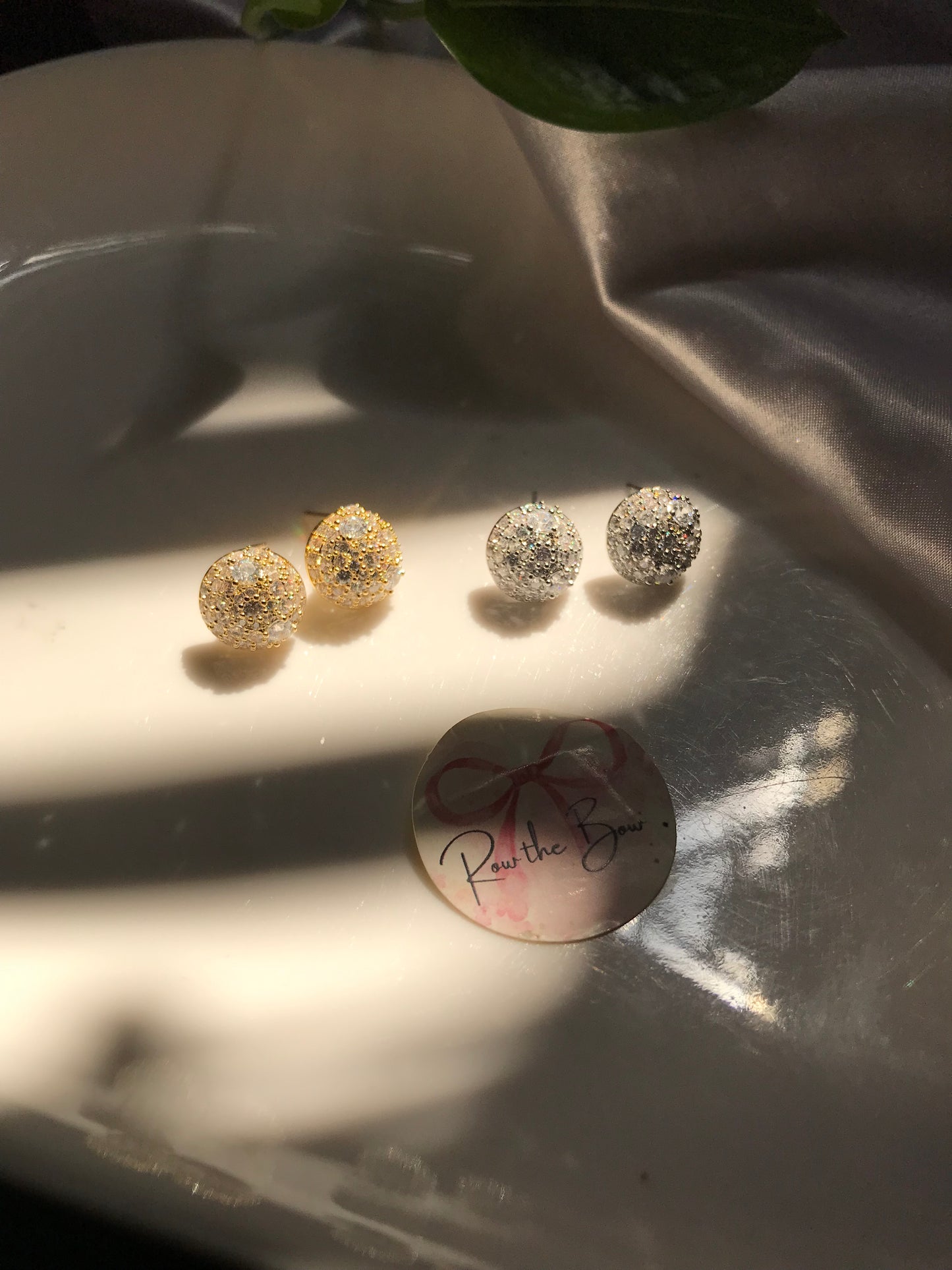 Button Earring(Silver)