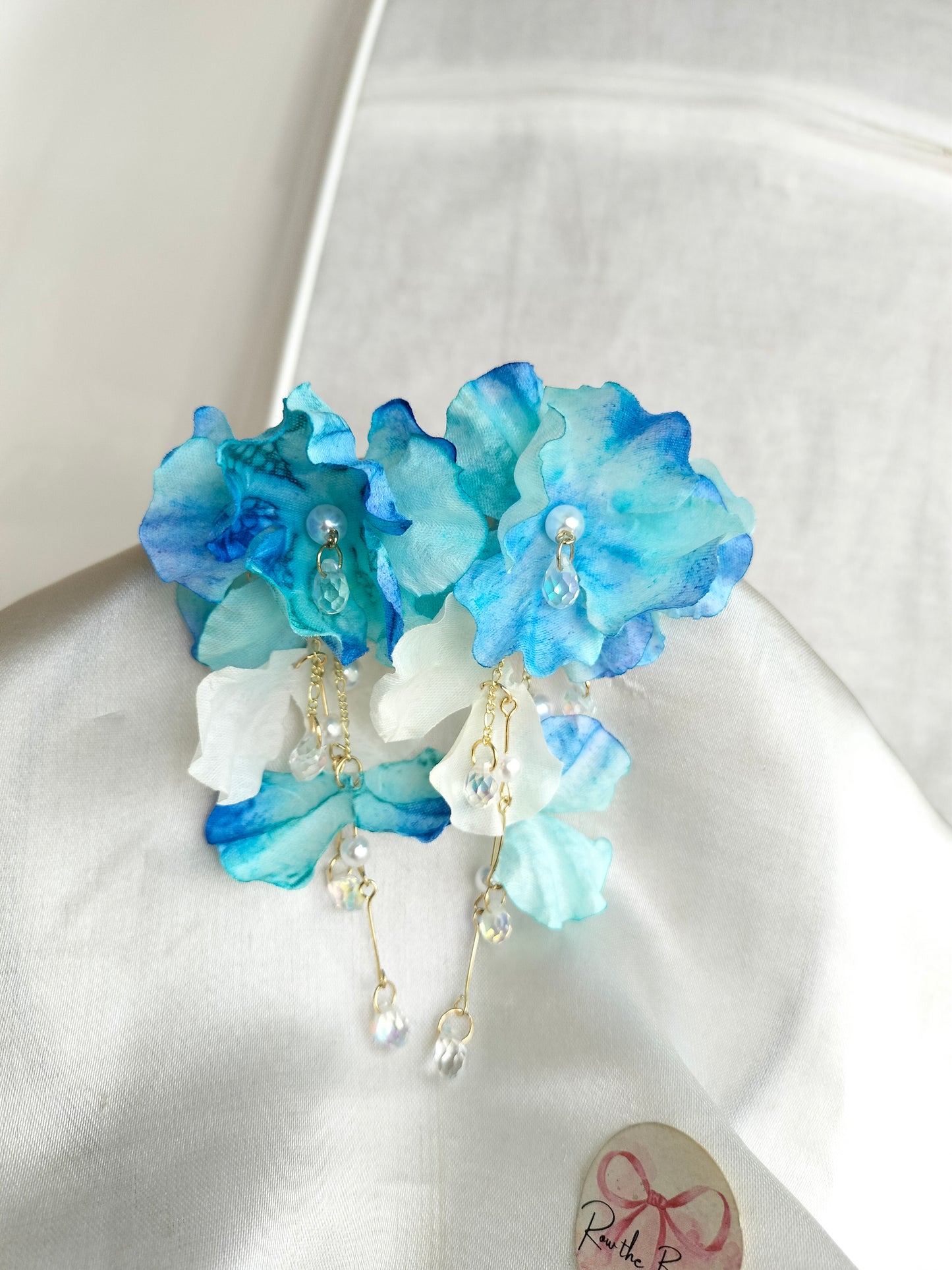 Blue Floral Earring