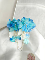 Load image into Gallery viewer, Blue Floral Earring
