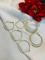 Load image into Gallery viewer, 3 pair Hoop Set-09
