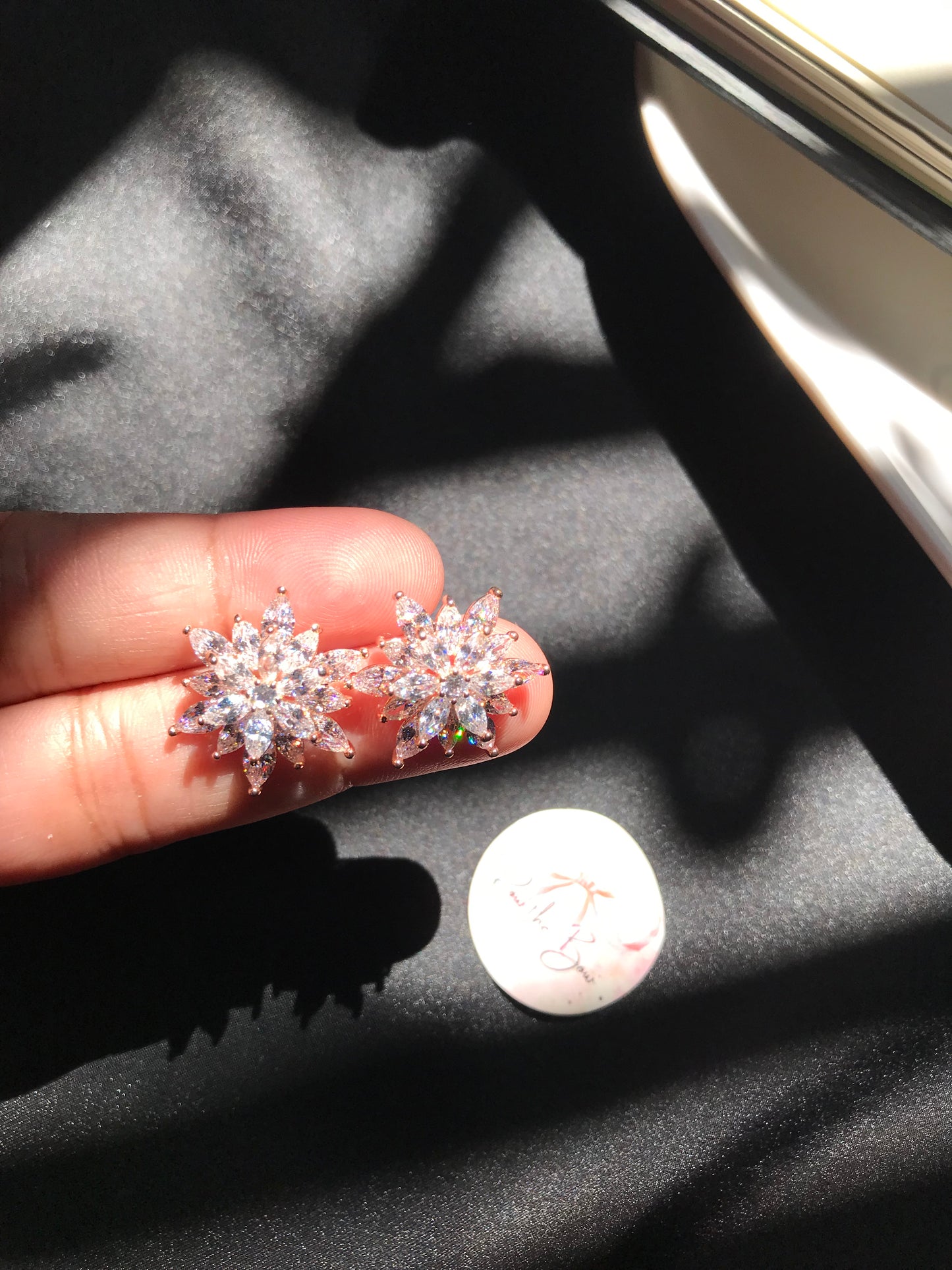 Snowflake Floral Rose Gold