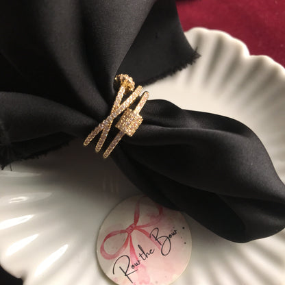 Zircon nail finger ring