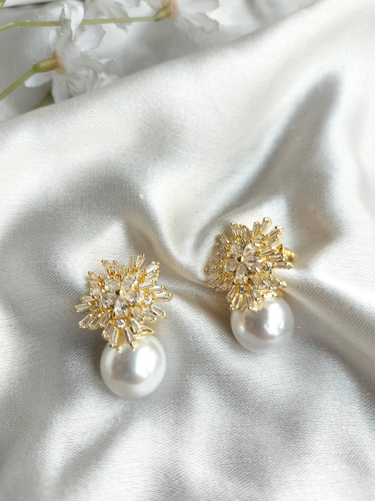 Zirconium Fashion Pearl Earring