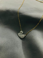Load image into Gallery viewer, Swan Ss  Pendant White
