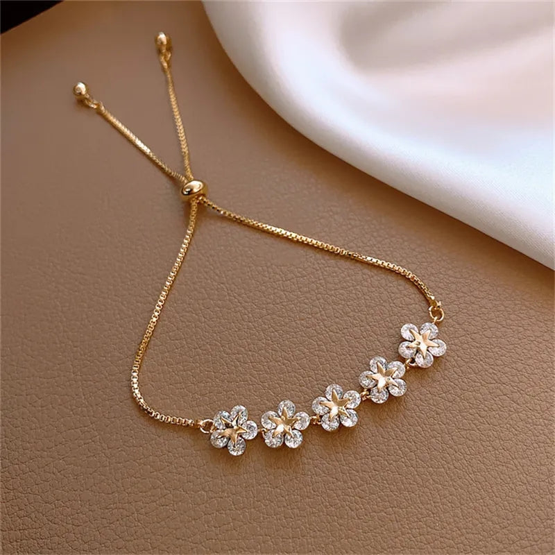Floral Stone Bracelet