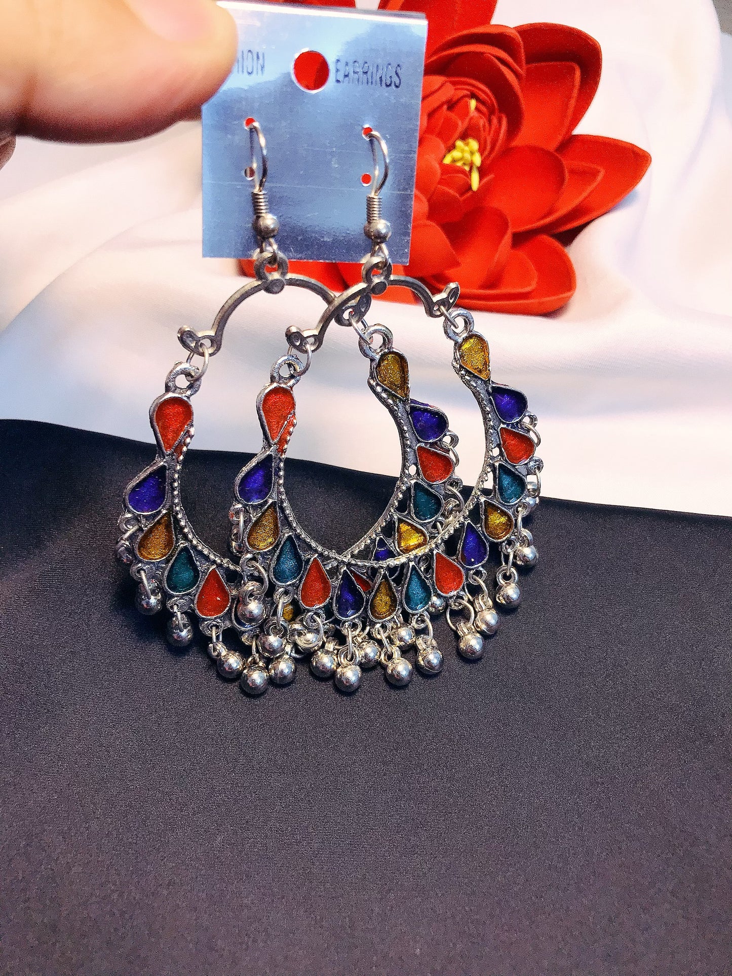 Antique multi jhumka 02