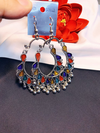 Antique multi jhumka 02