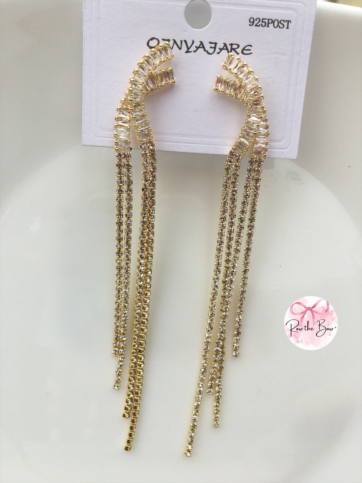 Golden Chain Long Earring-01