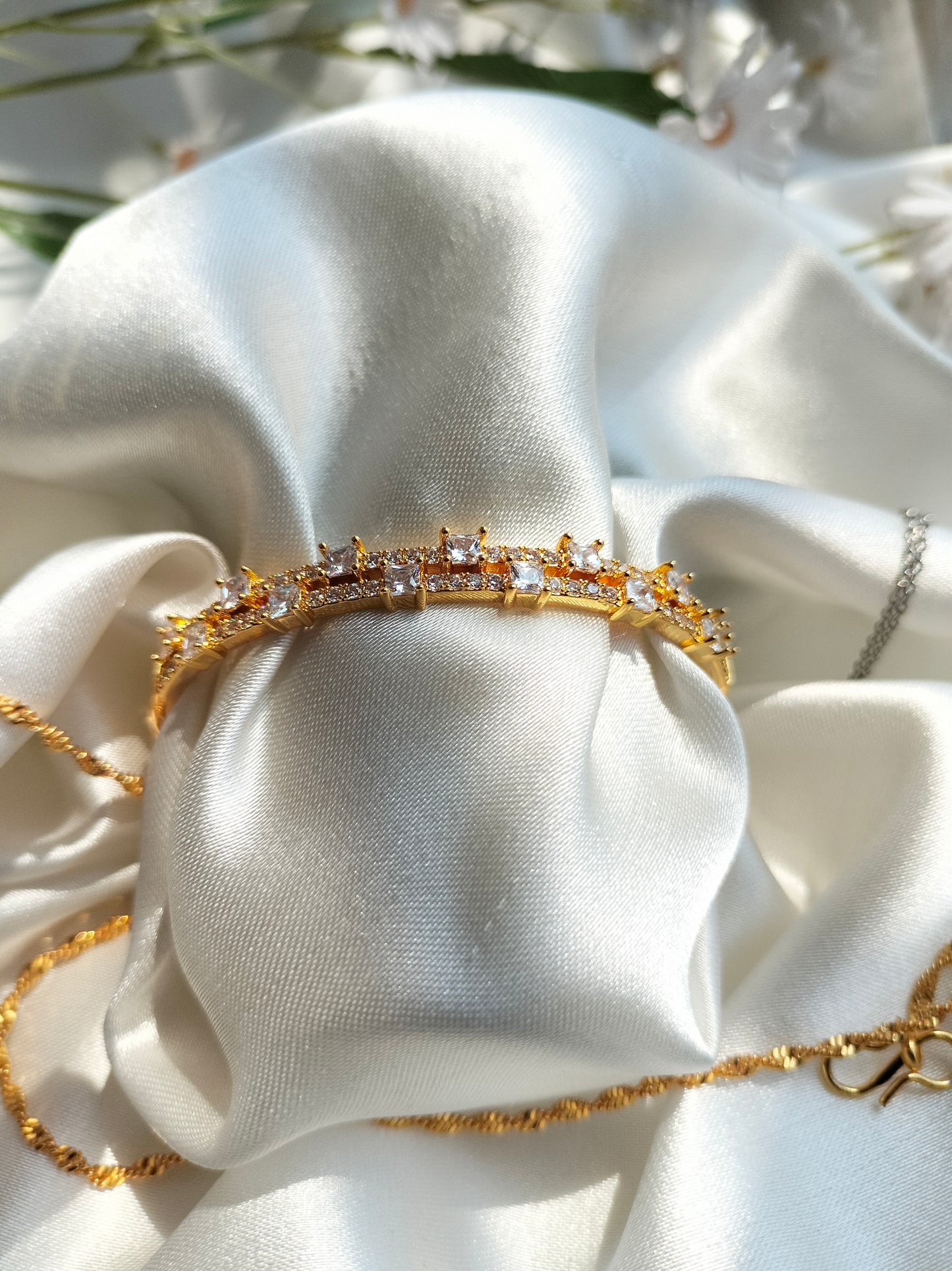 Zircon Titanium Bracelet