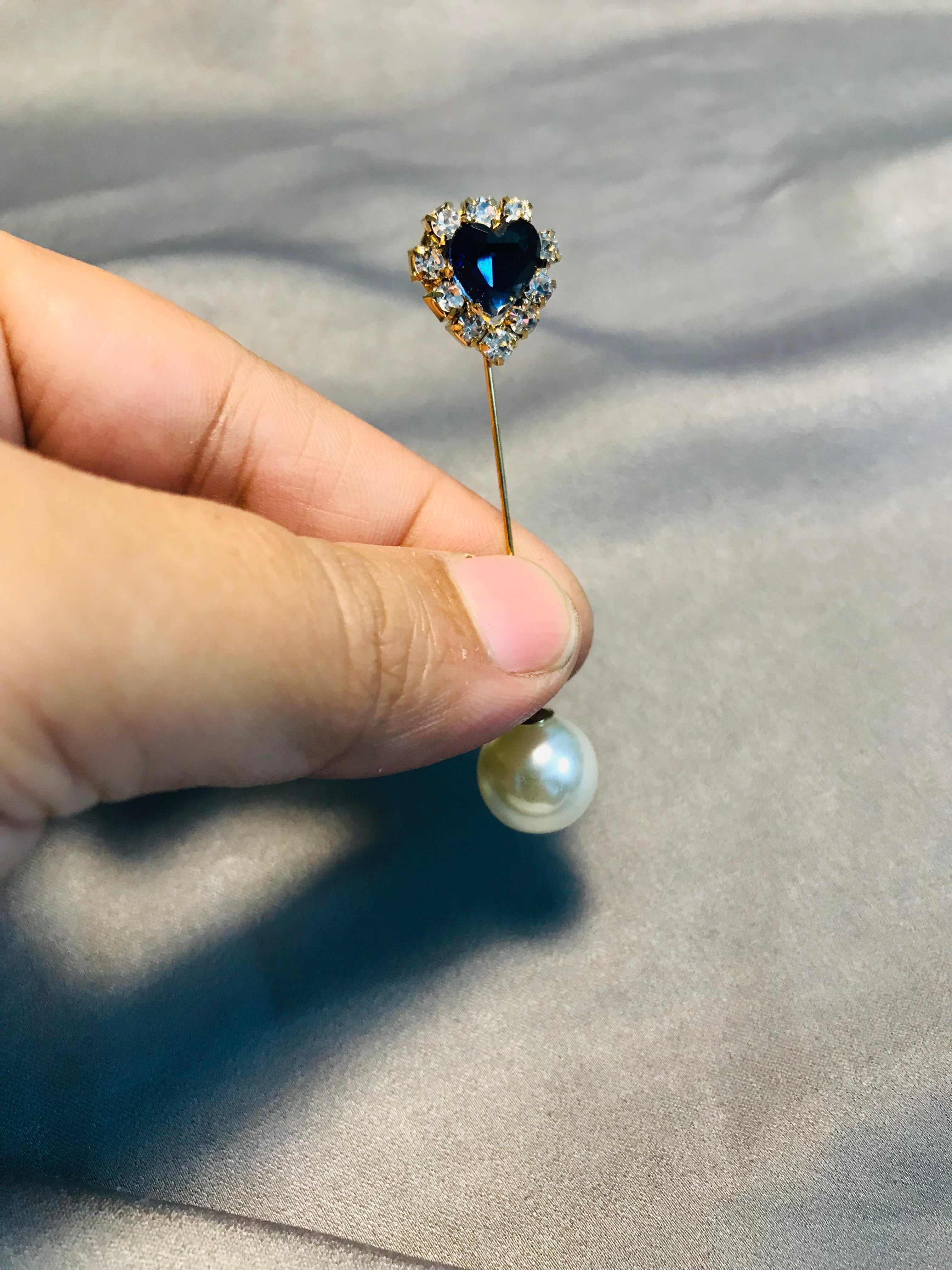 Hijab pearl/stone pin 06