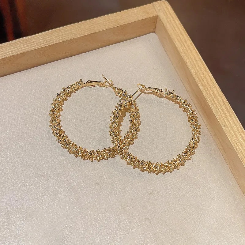 Golden Hoop Earring