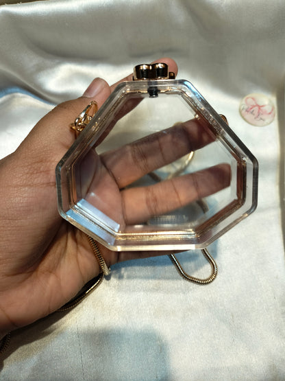 Transparent Glass Clutch