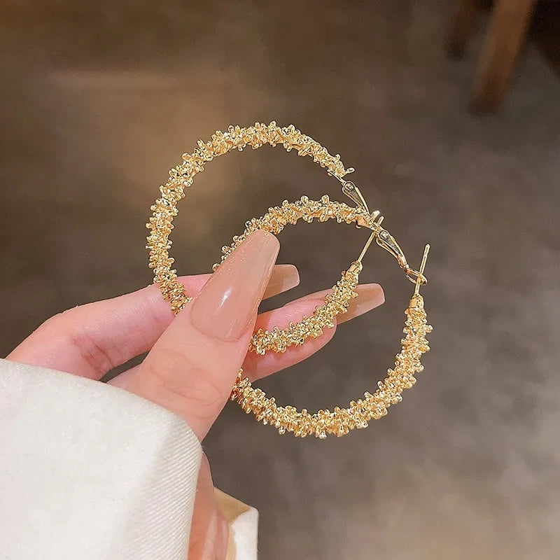 Golden Hoop Earring