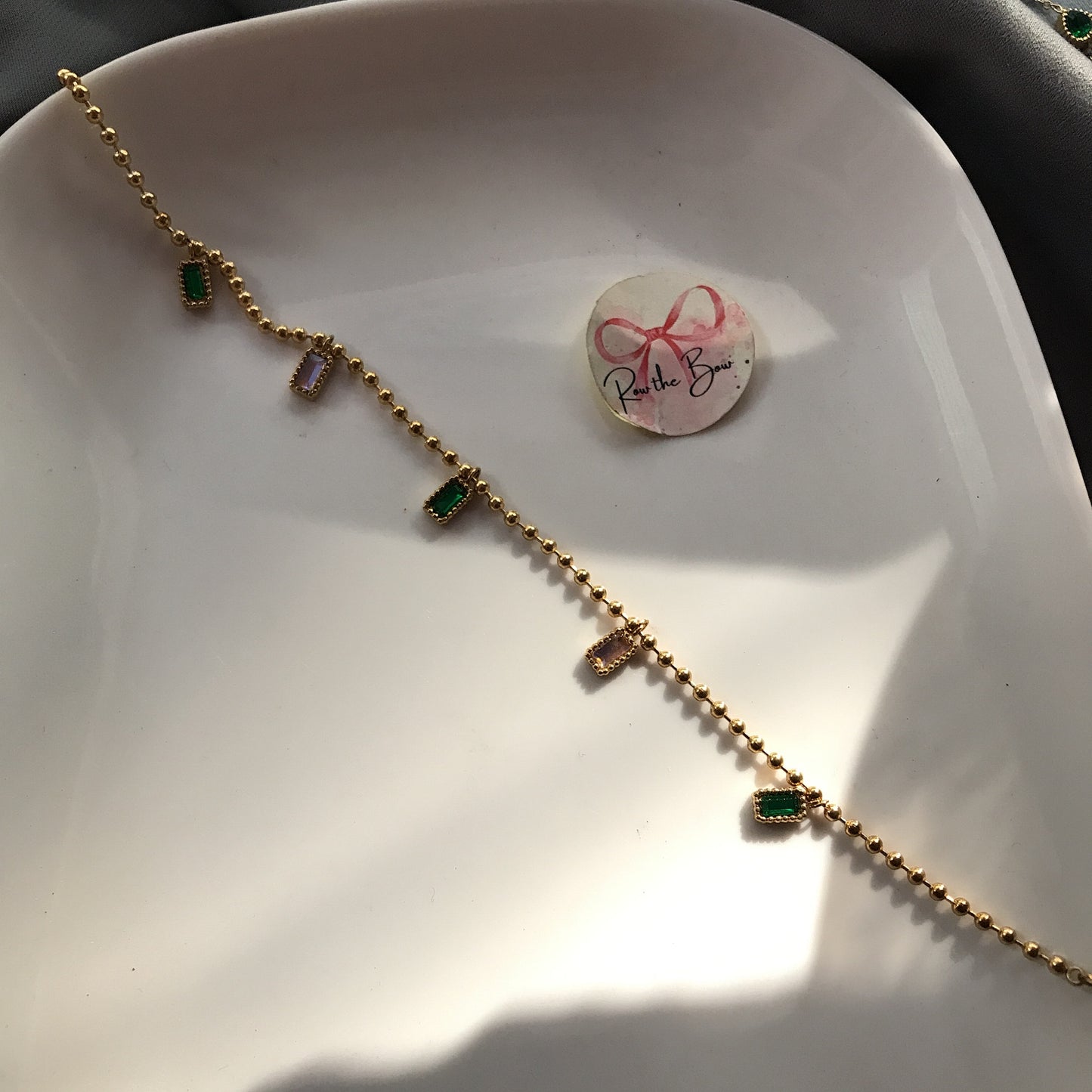 Multi Stone Adjustable Bracelet