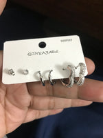 Load image into Gallery viewer, Classic Silver Stud Set
