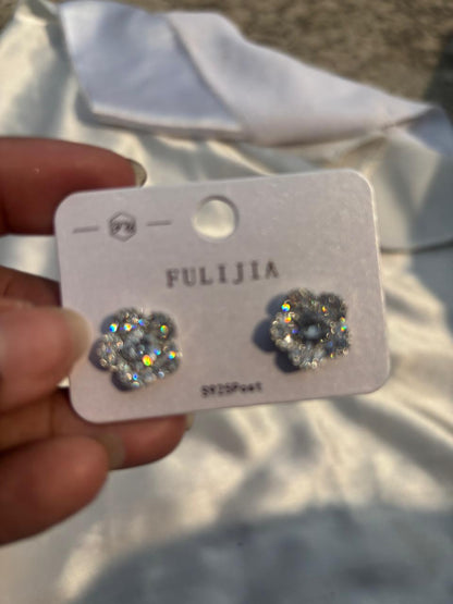 Zircon Floral Silver