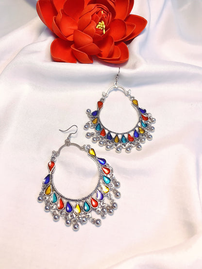 Antique multi jhumka 02
