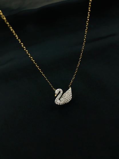 Swan Pendant White