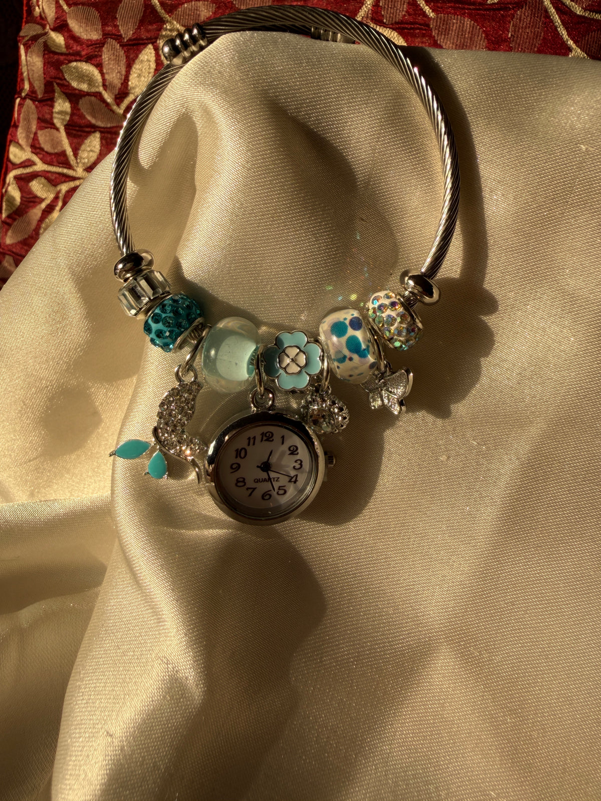 Charm watch blue