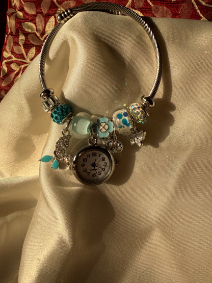 Charm watch blue
