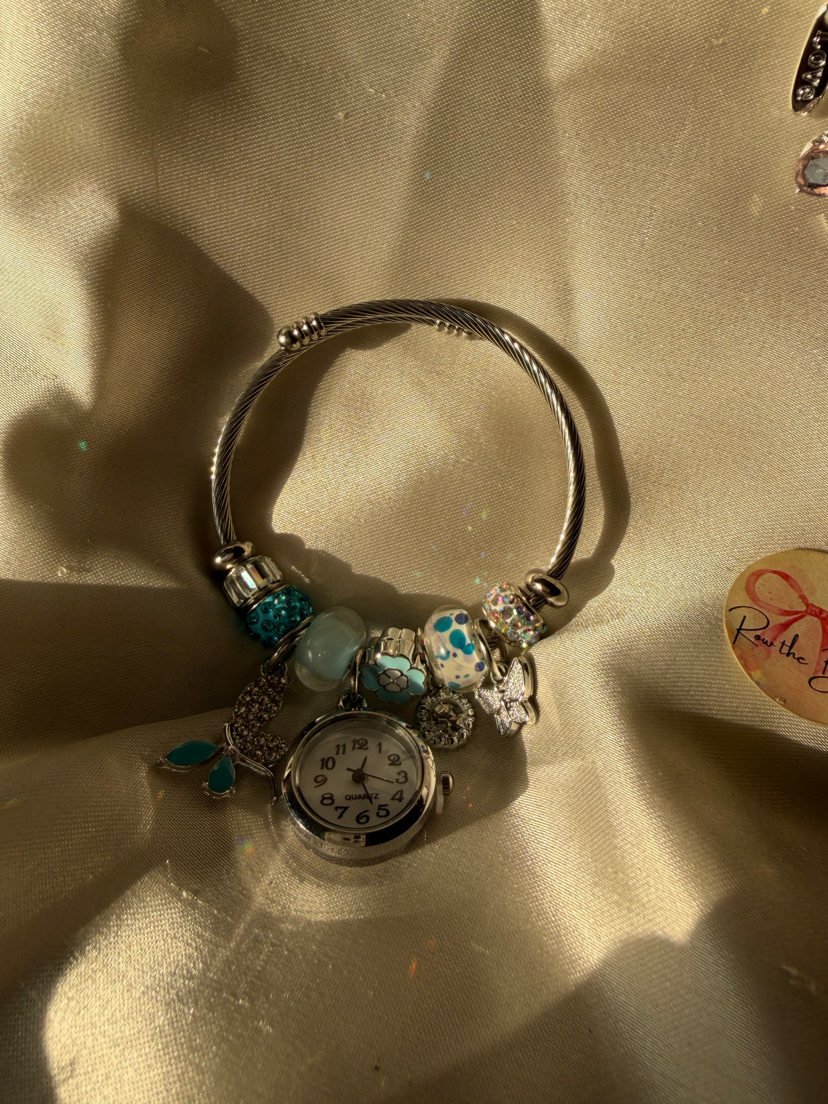 Charm watch blue