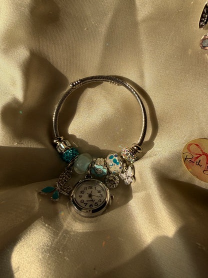 Charm watch blue