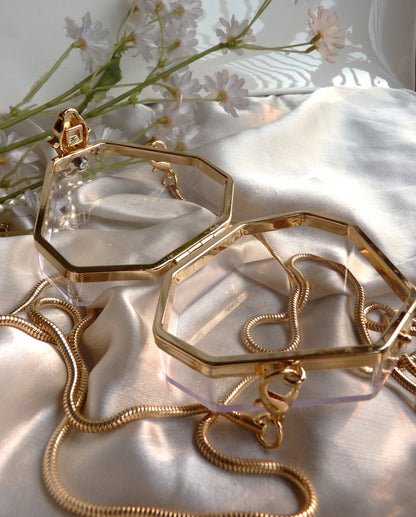 Transparent Glass Clutch