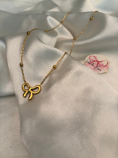 Golden Bow Pendant