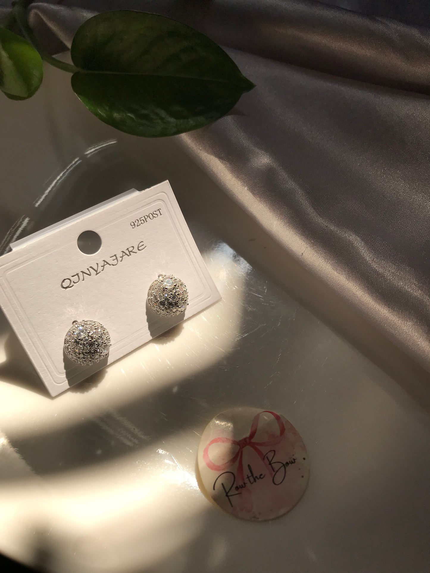 Button Earring(Silver)