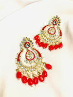 Load image into Gallery viewer, Red Jhumka

