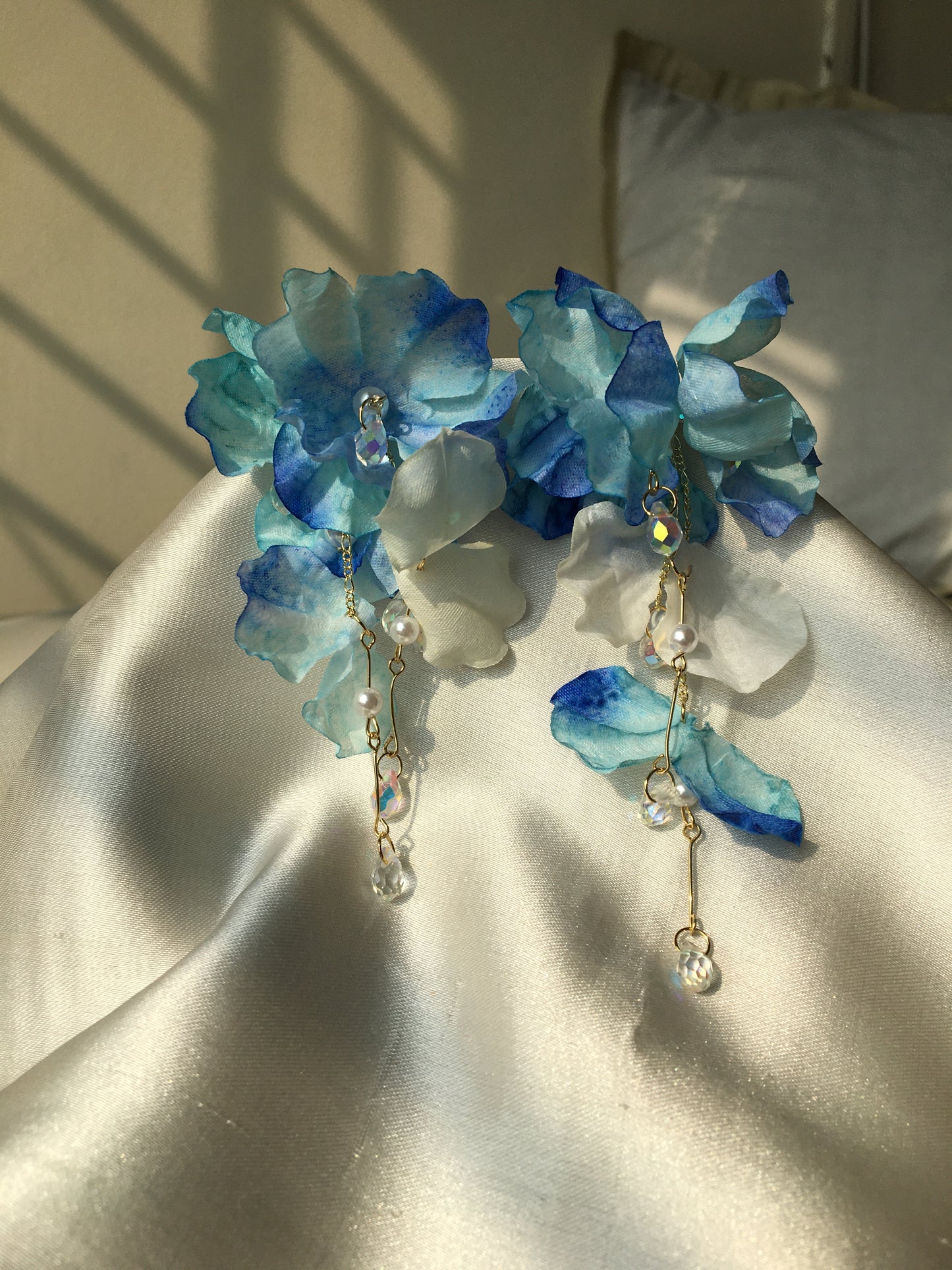 Blue Floral Earring