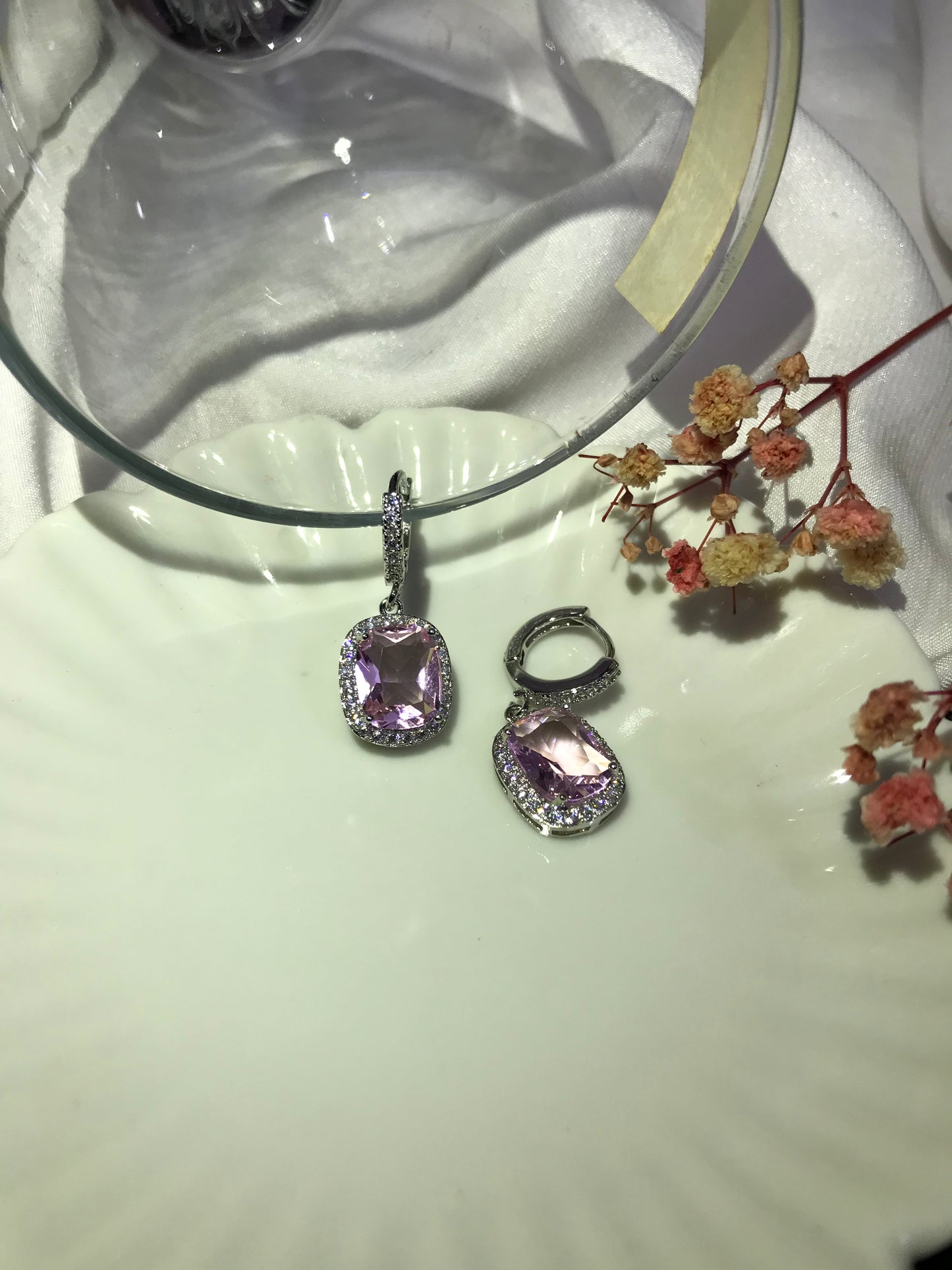 Starling Zircon Earring pink