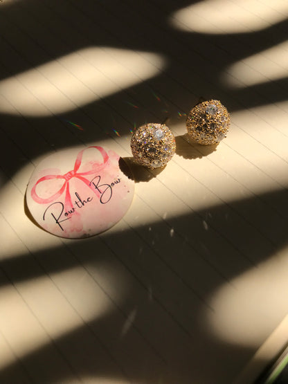 Button Earring(Golden)