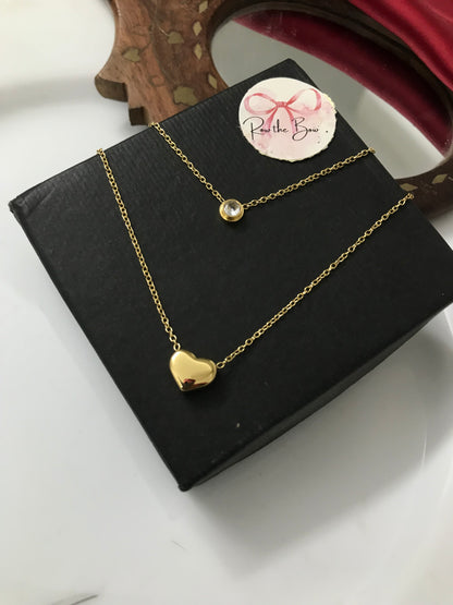 Golden layer Heart Pendant