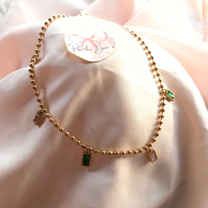 Multi Stone Adjustable Bracelet