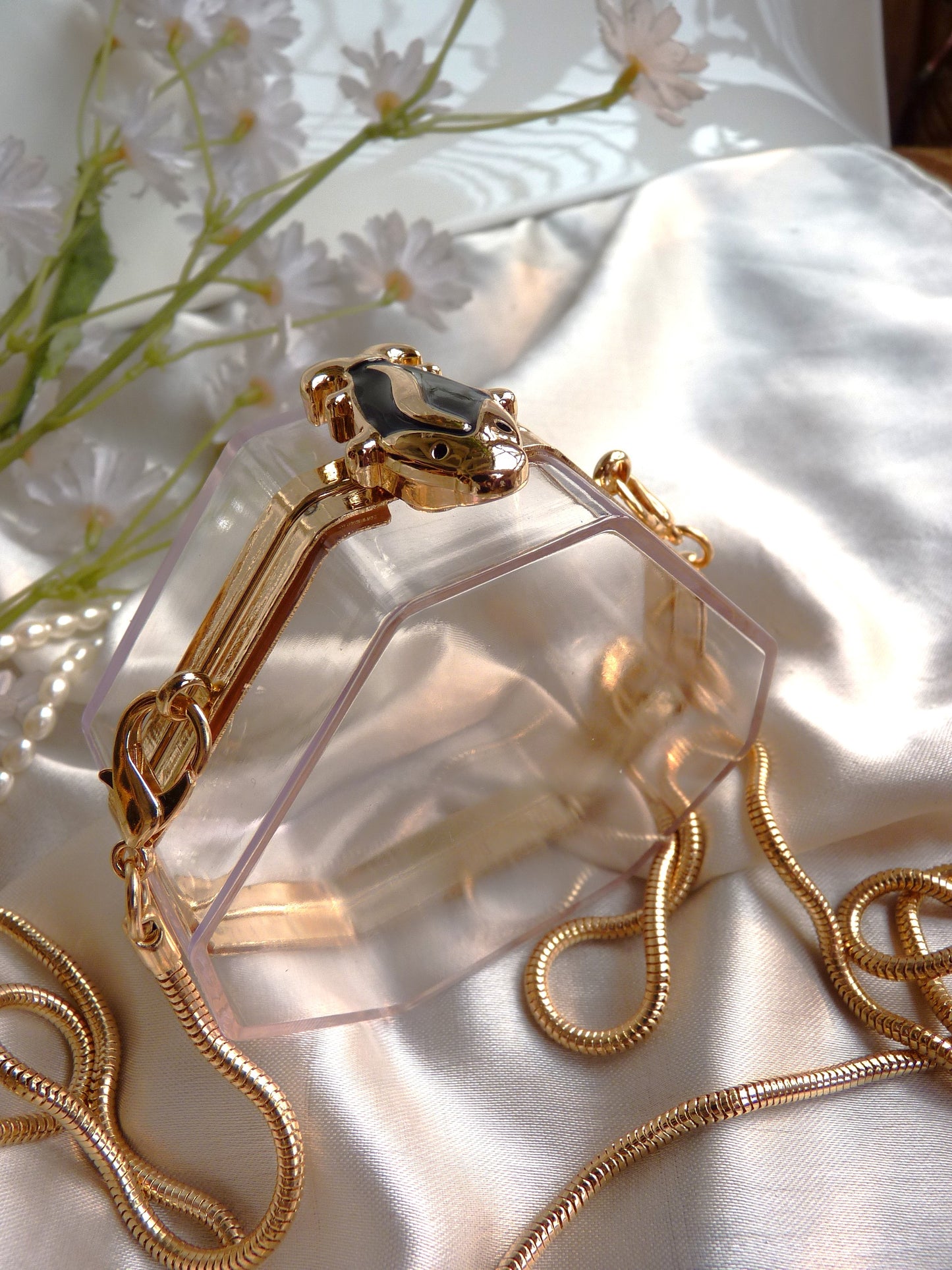 Transparent Glass Clutch