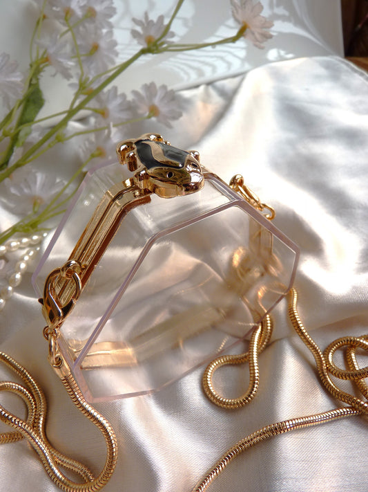 Transparent Glass Clutch