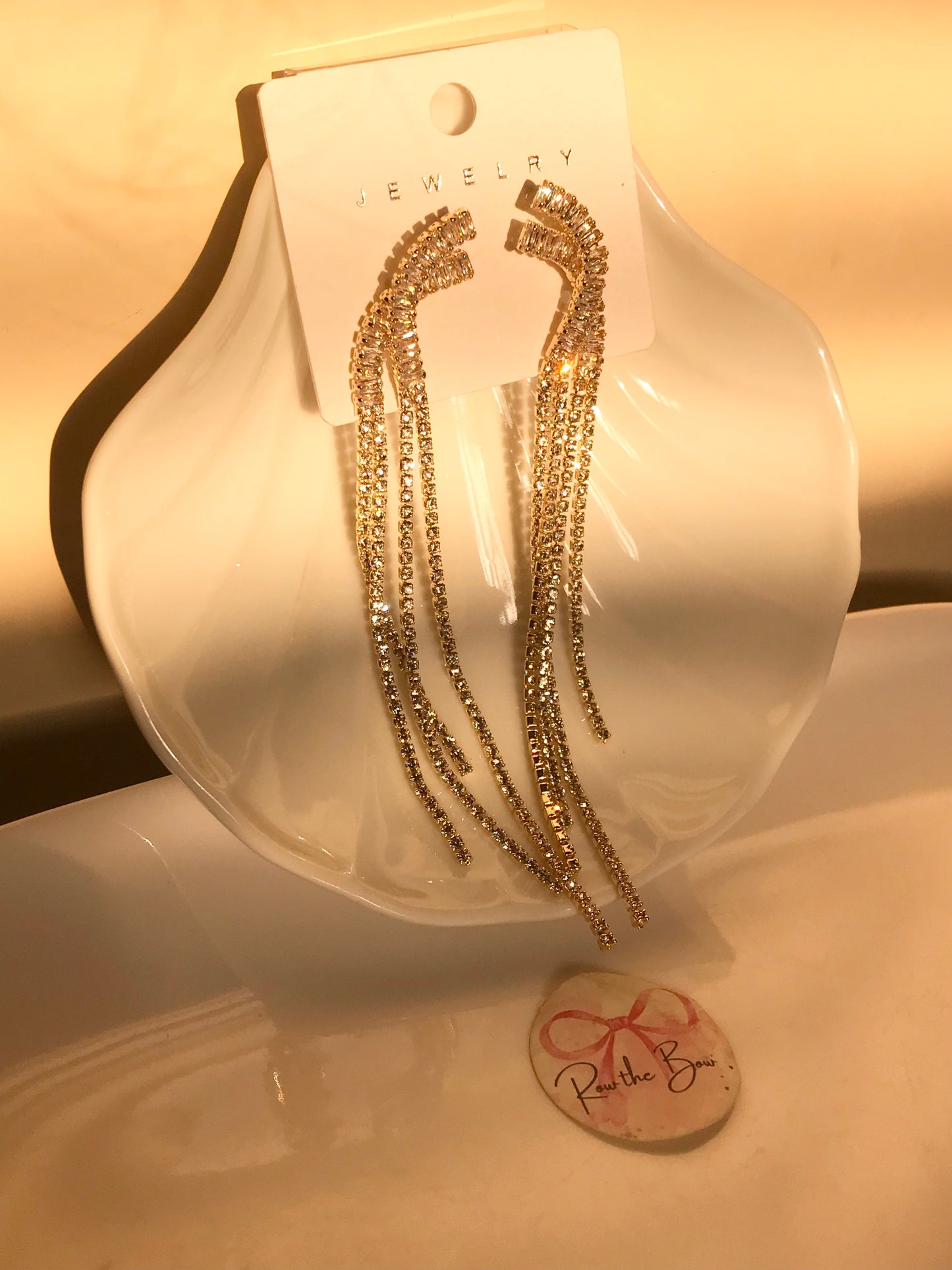 Golden Chain Long Earring-01