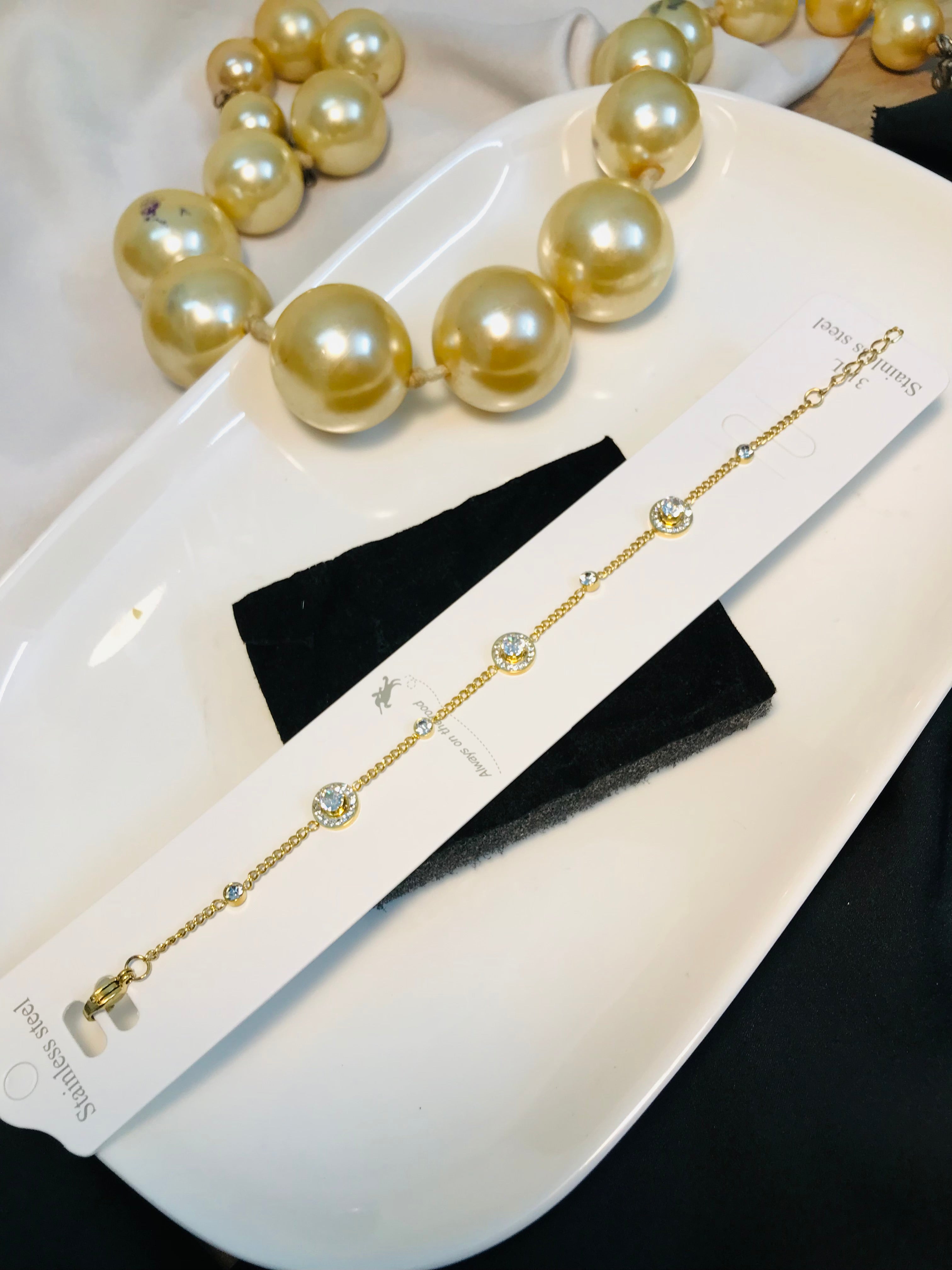 White Stony Bracelet