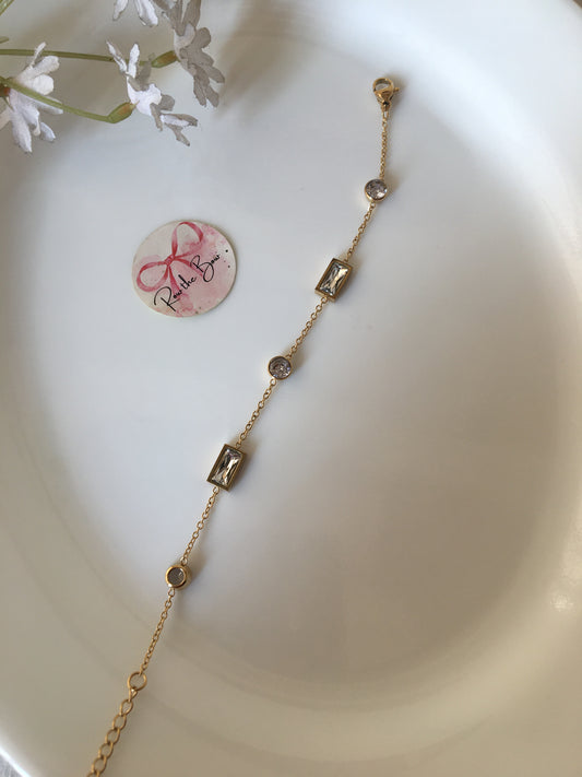 White Stony Bracelet