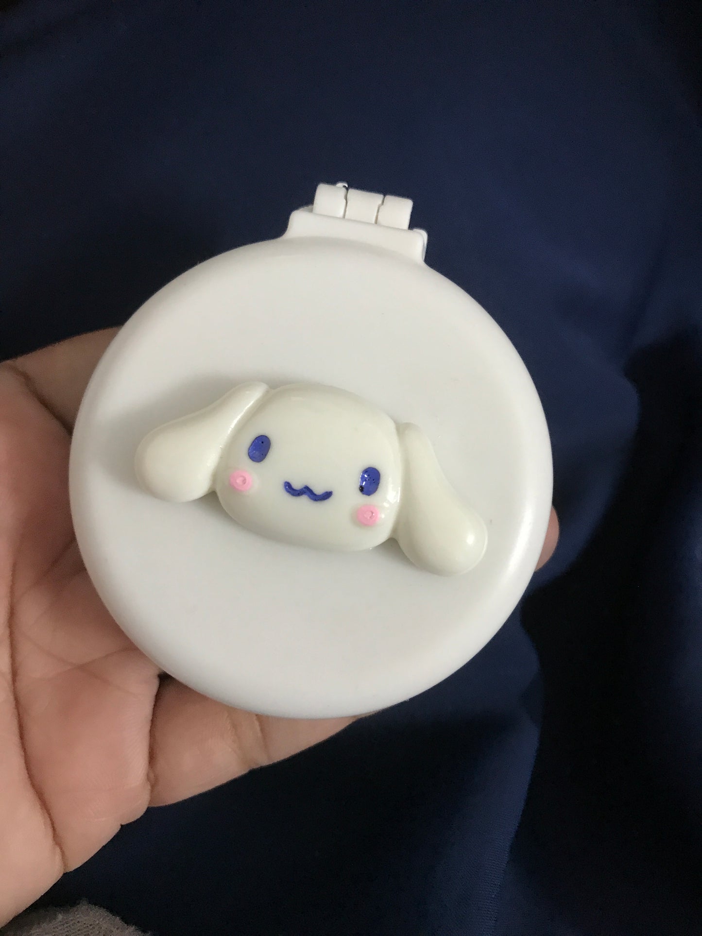 White Cinnimoral Pocket Mirror