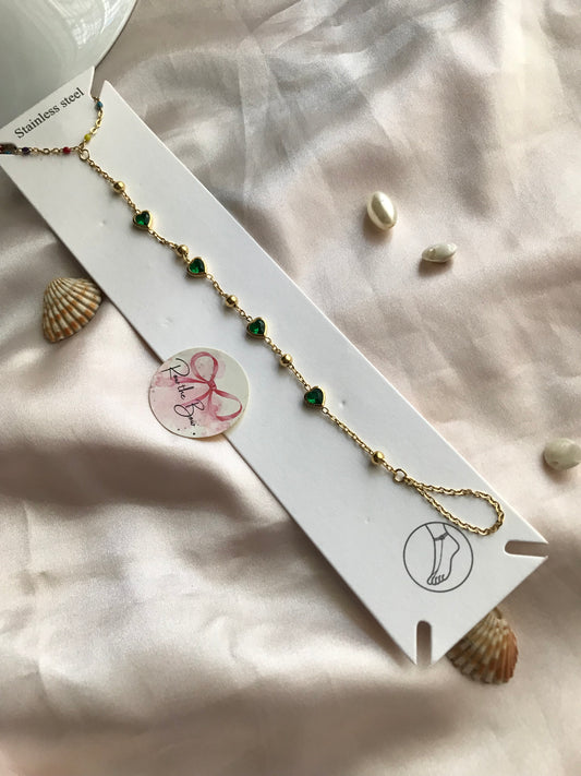 Stony green 💚 Anklet