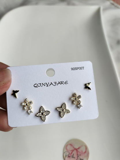 Butterfly Leaf Stud Set
