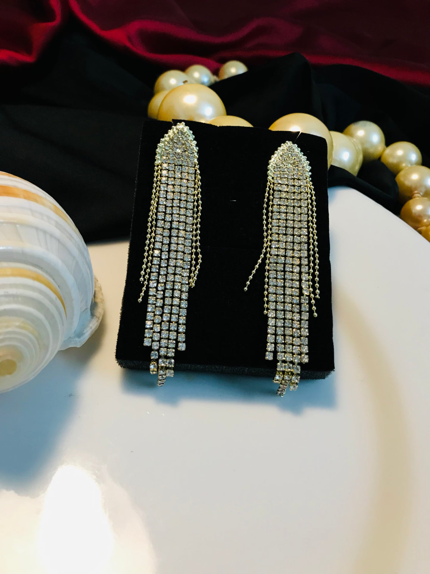 Golden Chain Long Earring