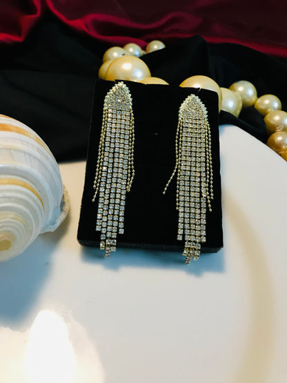 Golden Chain Long Earring