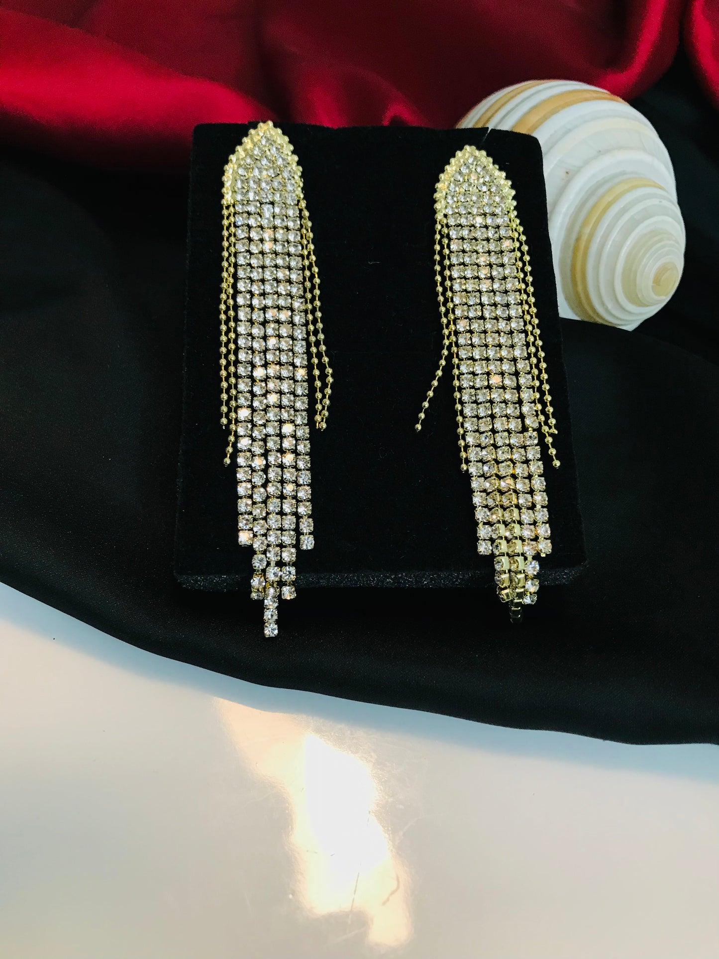 Golden Chain Long Earring