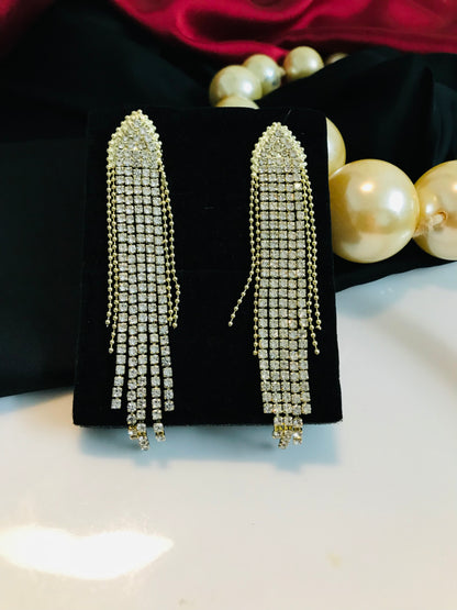 Golden Chain Long Earring