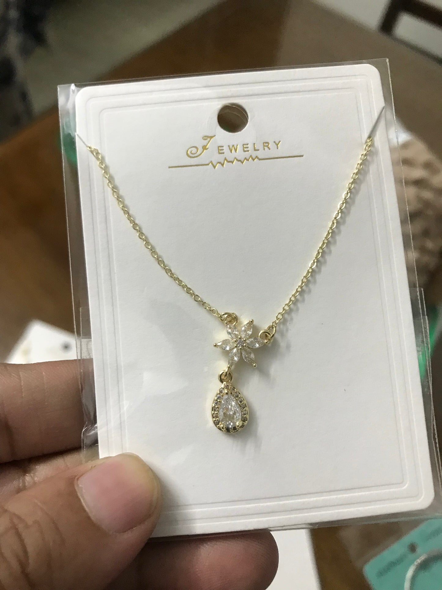 Crystal pendant Golden