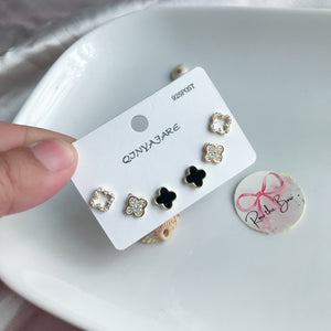 Leaf Stud Set Golden