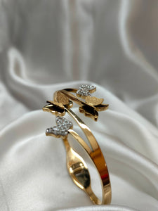 Titanium bracelet butterfly